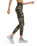 The Roxy Womens Heart Into It Ankle Sport Leggings in Anthracite Big Flowers