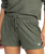 The Roxy Womens Saturdaze Cosy Shorts in Agave Green