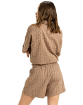 The Roxy Womens Souvenirs Chaser Shorts in Portobella Flower Eyelet