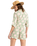 The Roxy Womens Lekeitio Break High Printed Shorts in Basil Party Waves