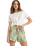 The Roxy Lekeitio Printed Shorts in Foam Green Coastal | Available at Anns Cottage