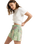 The Roxy Lekeitio Printed Shorts in Foam Green Coastal | Available at Anns Cottage