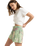 The Roxy Lekeitio Printed Shorts in Foam Green Coastal | Available at Anns Cottage