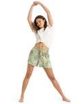 The Roxy Lekeitio Printed Shorts in Foam Green Coastal | Available at Anns Cottage