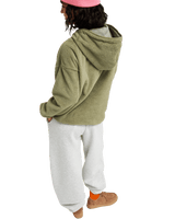 The Roxy Womens Cool Calling Fleece Jacket in Oil Green