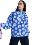 Jive Talking Bonded Fleece Jacket in Coconut Milk Flower Soul