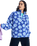 Jive Talking Bonded Fleece Jacket in Coconut Milk Flower Soul