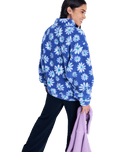 Jive Talking Bonded Fleece Jacket in Coconut Milk Flower Soul