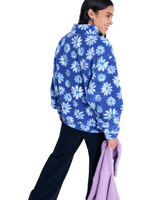 Jive Talking Bonded Fleece Jacket in Coconut Milk Flower Soul