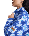 Jive Talking Bonded Fleece Jacket in Coconut Milk Flower Soul