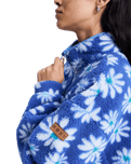 Jive Talking Bonded Fleece Jacket in Coconut Milk Flower Soul