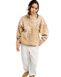 The Roxy Womens Jive Talking Bonded Fleece Jacket in Wild Side