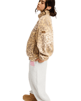 The Roxy Womens Jive Talking Bonded Fleece Jacket in Wild Side
