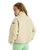The Roxy Womens Blurry Cloud Zip Fleece Jacket in Parchment