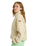 The Roxy Womens Blurry Cloud Zip Fleece Jacket in Parchment