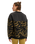 The Roxy Womens Waves Of Warmth Layered Sweatshirt in Anthracite Big Flowers
