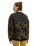 The Roxy Womens Waves Of Warmth Layered Sweatshirt in Anthracite Big Flowers