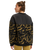 The Roxy Womens Waves Of Warmth Layered Sweatshirt in Anthracite Big Flowers