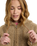 The Roxy Womens City Track Oversized Hooded Zip Fleece Jacket in Woodsmoke