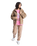 The Roxy Womens City Track Oversized Hooded Zip Fleece Jacket in Woodsmoke