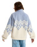 The Roxy Womens Mountain Story Half Zip Fleece Jacket in Egret