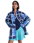 Over & Above Jacket in Dutch Blue Plaid Fade