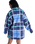 Over & Above Jacket in Dutch Blue Plaid Fade