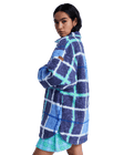 Over & Above Jacket in Dutch Blue Plaid Fade