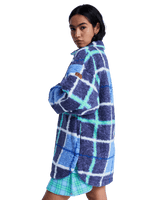 Over & Above Jacket in Dutch Blue Plaid Fade