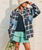 Over & Above Jacket in Dutch Blue Plaid Fade