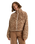 The Roxy Womens Blurry Cloud Print Zip Fleece Jacket in Parchment Animal Floral Big