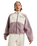 The Roxy Womens Waves Of Warmth Colourblock Fleece Jacket in Nirvana
