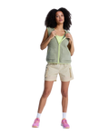 The Roxy Womens Boundless Spirit Gilet in Oil Green