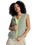 The Roxy Womens Boundless Spirit Gilet in Oil Green