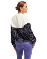 The Roxy Womens Waves Of Warmth Fleece Jacket in Whisper White