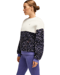 The Roxy Womens Waves Of Warmth Fleece Jacket in Whisper White