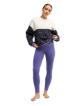 The Roxy Womens Waves Of Warmth Fleece Jacket in Whisper White