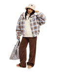 The Roxy Womens Take It Ok Jacket in Coconut Milk