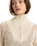 The Roxy Womens Memories Of Sun 1/2 Zip Sweatshirt in Parchment