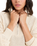 The Roxy Womens Memories Of Sun 1/2 Zip Sweatshirt in Parchment
