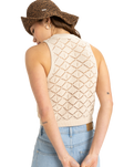 The Roxy Womens Tropic Sky Vest in Parchment