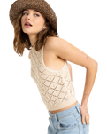 The Roxy Womens Tropic Sky Vest in Parchment