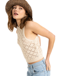 The Roxy Womens Tropic Sky Vest in Parchment