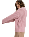 The Roxy Womens Coming Home Jumper in Bleached Mauve