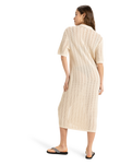 The Roxy Womens Seashell Song Dress in Parchment