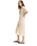 The Roxy Womens Seashell Song Dress in Parchment