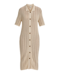 The Roxy Womens Seashell Song Dress in Parchment