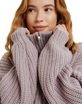 The Roxy Womens Home Again Half Zip Sweatshirt in Nirvana