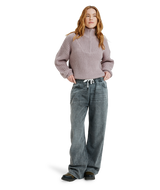 The Roxy Womens Home Again Half Zip Sweatshirt in Nirvana