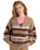 The Roxy Womens Marble Tiles Cardigan in Woodsmoke